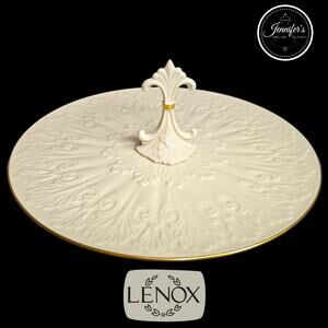 Lenox Vintage Ivory Chateau Collection Center Handle Serving Tray